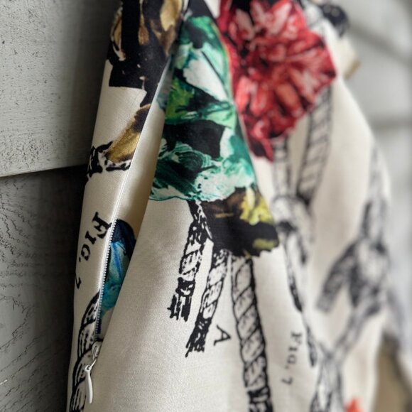 Tibi Tattoo Print Silk Skirt NWT Size 8 - Picture 10 of 10